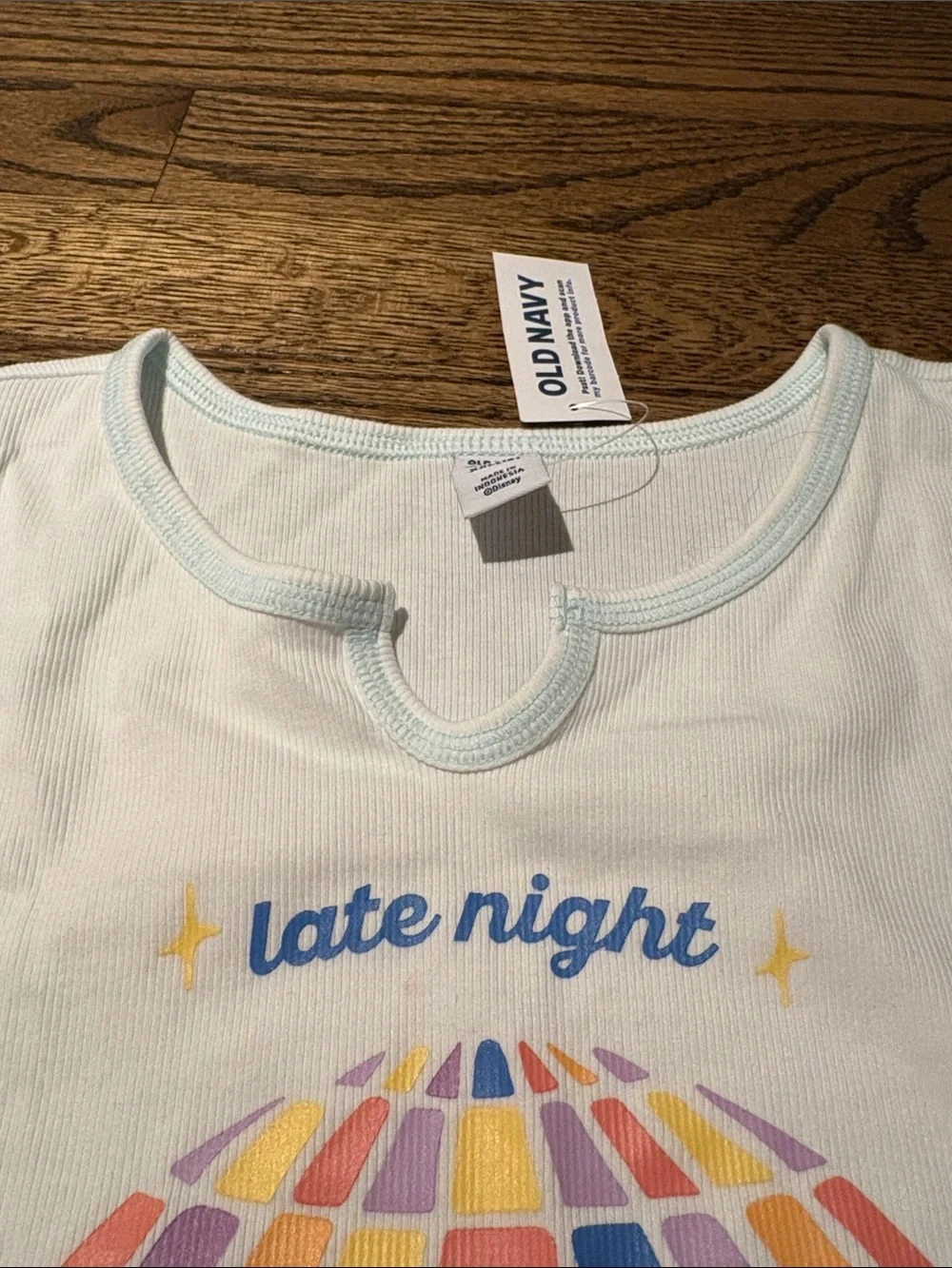 Disney Stich ribbed tee